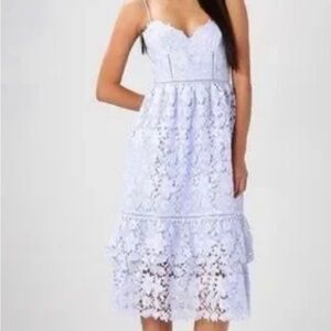 Forest Lily Lilac LACE dress